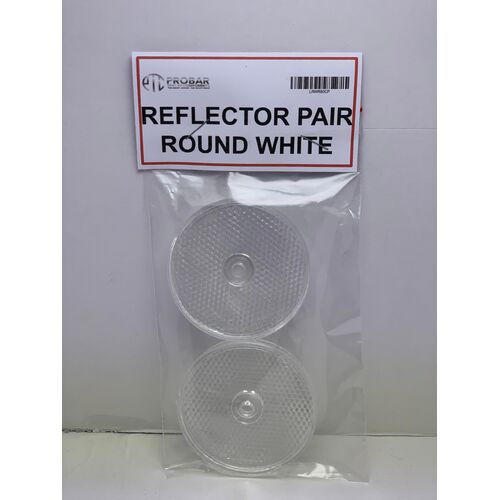 REFLECTOR ROUND CLEAR SCREW IN TYPE PACK OF 2