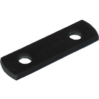 Shackle Plate, Black 5/8" - 65mm Centres