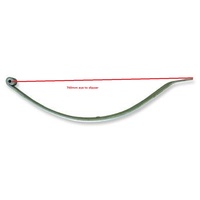 Galvanised Parabolic Slipper Spring -  300kg 760mm x 45mm
