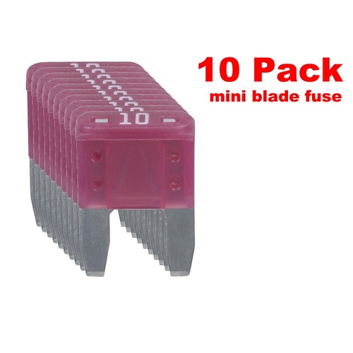 10A MINIBLADE FUSE 10 PACK