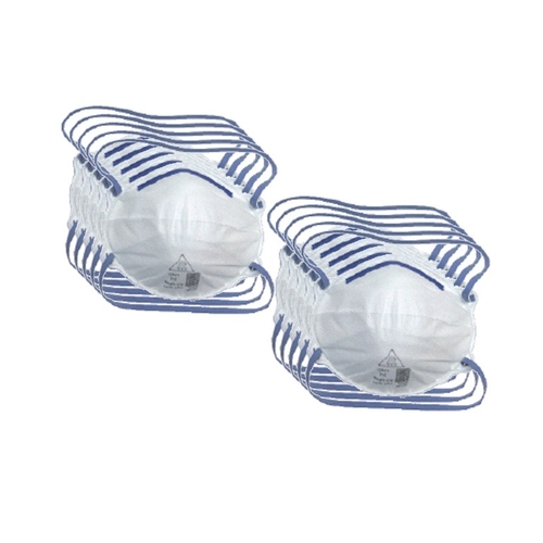 10pce P2 Flat Folded Mask AS/NZS