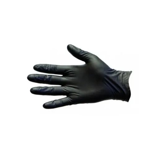 50pce X Large Black Nitrile Vinyl Gloves