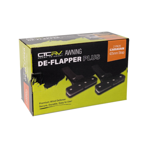 COAST Strap De-Flappers PLUS for Roll-Out Awnings | POP-TOP | Pack of 2