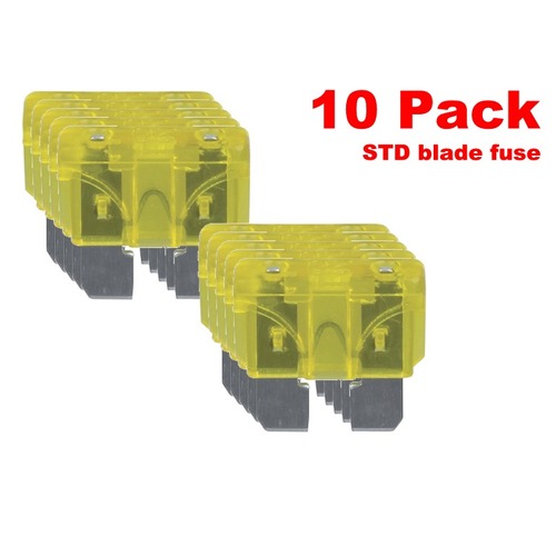 20A STD BLADE FUSE 10 PACK