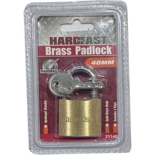 40mm Brass Padlock Heavy Duty With 3 keys, heavy duty