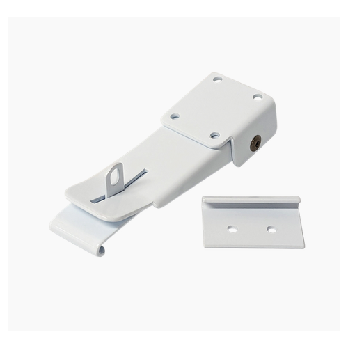 Lockable Roof Clamp with J Hook For Pop-Top | WHITE  (2 PART)