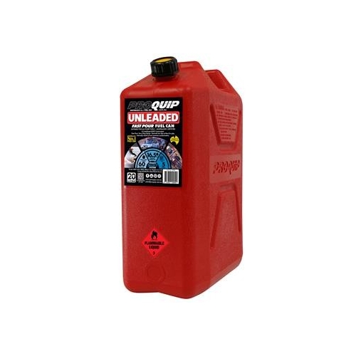 Can Fuel Plastic ULP Red 20Lt Pro Quip