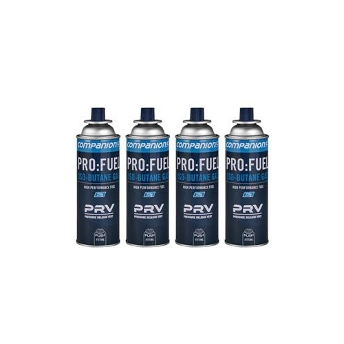 Butane Gas Cartridge with PRV 220gm Companion Pk 4