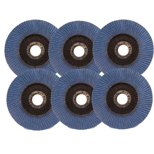 6pce 100mm x 16 40G Abrasive Flap Wheels