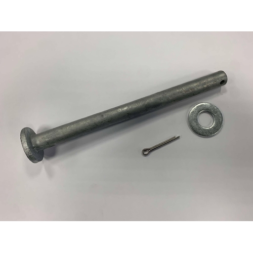 SPINDLE 6" 200 X 16 WITH WASHER AND SPLIT PIN