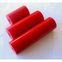 Red Poly  4.5" STRAIGHT Roller