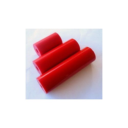 RED  6" STRAIGHT THICK POLY