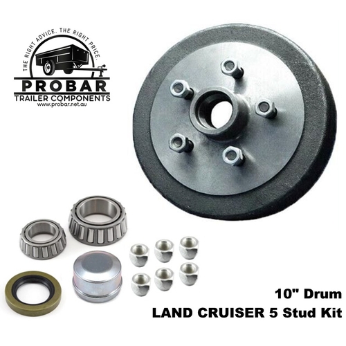 10" Drum LAND CRUISER 5 Stud Kit