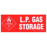 Gas Sticker - LP Storage