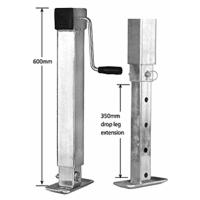 Jockey Stand + Drop Leg, 1500kg 600mm to 970mm 1320mm (JSI)