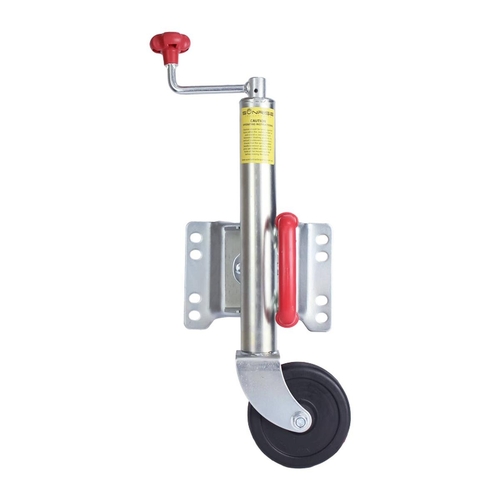6 inch Trailer Jockey Wheel Universal U-Bolt Style Zinc