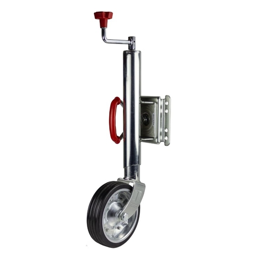 8 inch Trailer Jockey Wheel Universal U-Bolt Style Zinc