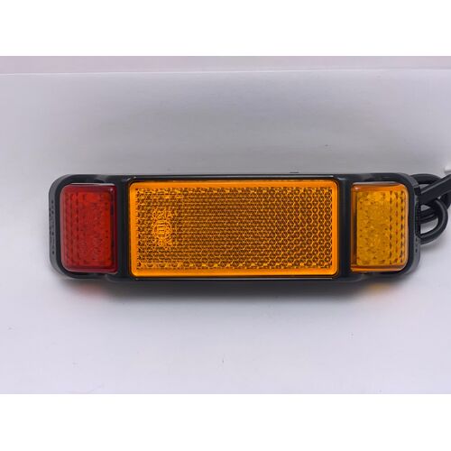 RED/AMBER LED Side Clearance Marker - with Reflector