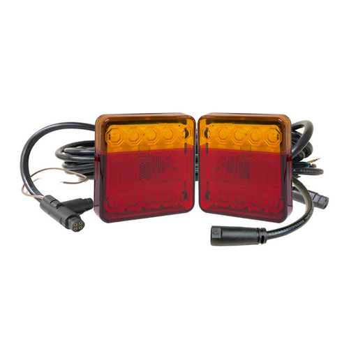 LED Trailer Tail Light Lamp Kit Stop Tail Indicator Marine Grade Plug & Play