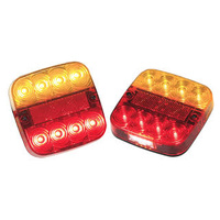 LED Trailer Lights PAIR - Square, Classic
