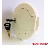 Water Filler, WHITE LOCKABLE - Right Hand