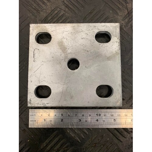 Fish Plate - 60 x 65 x 8mm to suit 5/8" U-Bolts