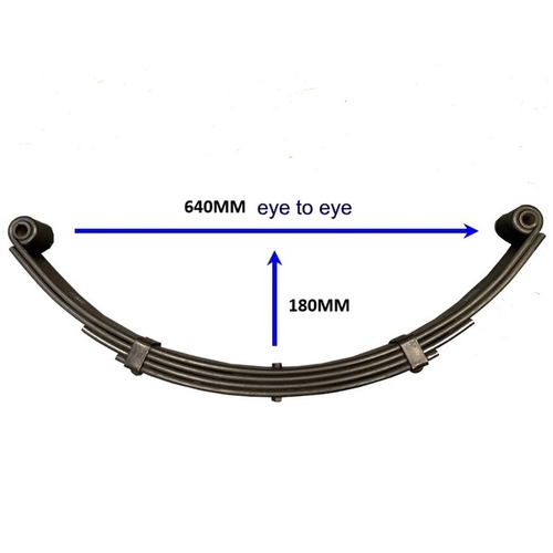  4 Leaf Shackle x 630mm 45mm x 8mm 550kg EXTRA CURVED