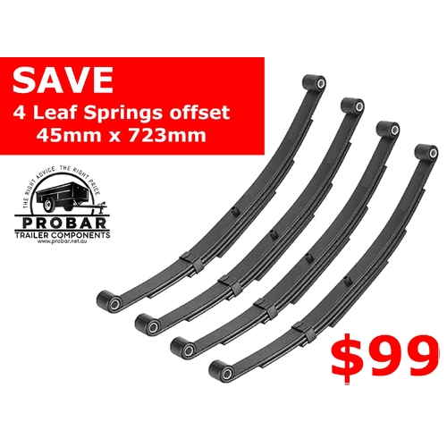 4 Leaf Springs offset 45mm x 723mm