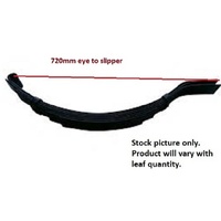  5 Leaf Slipper x 720mm x 45mm x 8mm 650kg Black