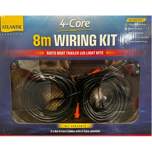 ATLANTIC 8M Trailer Wiring Kit suits boat trailers  5 YEAR WARRANTY