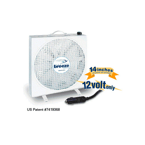 Black USB Portable Camping Fan with LED Light and Remote Control