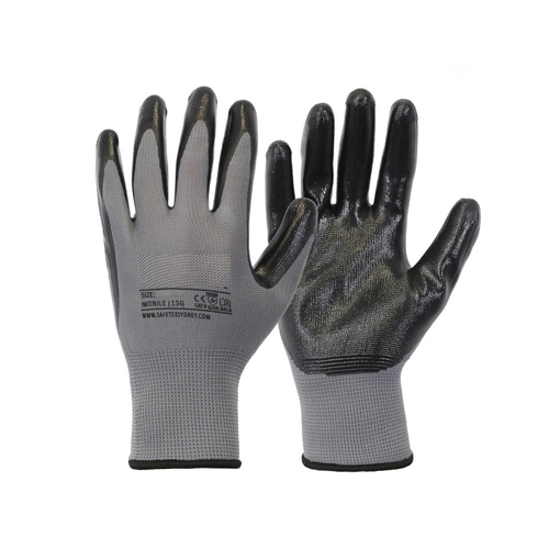 NITRILE COATED GLOVES -Med