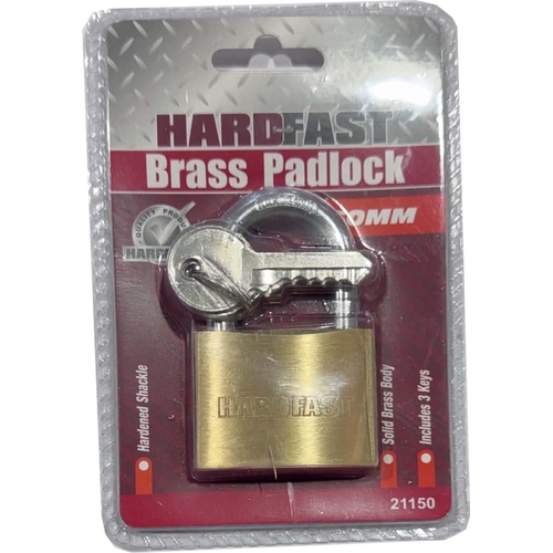 50mm Brass Padlock Heavy Duty With 3 keys, heavy duty