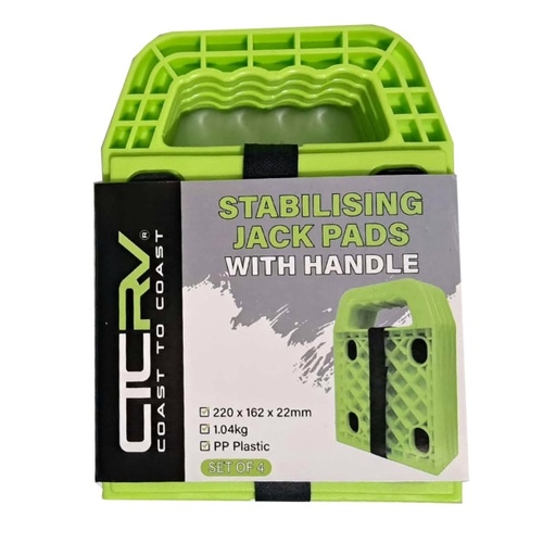 COAST RV Stabilizing Jack Pads with Handle | Set of 4