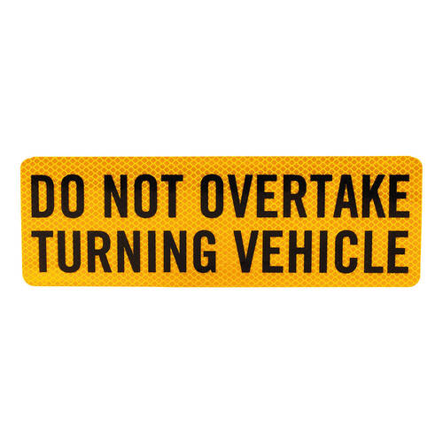 Sticker Caravan Do Not Overtake