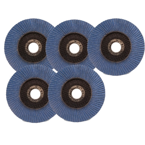 5pce 115mm x 22 80G Abrasive Flap Wheels