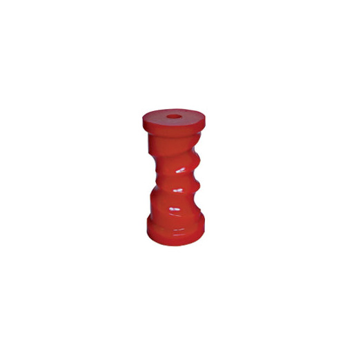 Red Poly  6" SELF CENTERING Roller