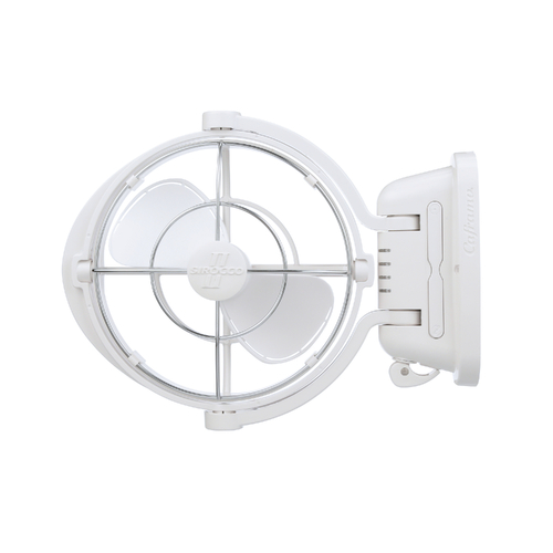 Sirocco II 12/24V Caravan RV Fan (WHITE)
