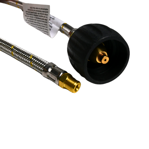 8mm SS Pigtail 1/4″ NPT M x Type 27 600mm (SMALL)