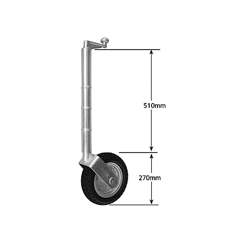10" Jockey Wheel - MANUTEC Extra Height (JW10A)