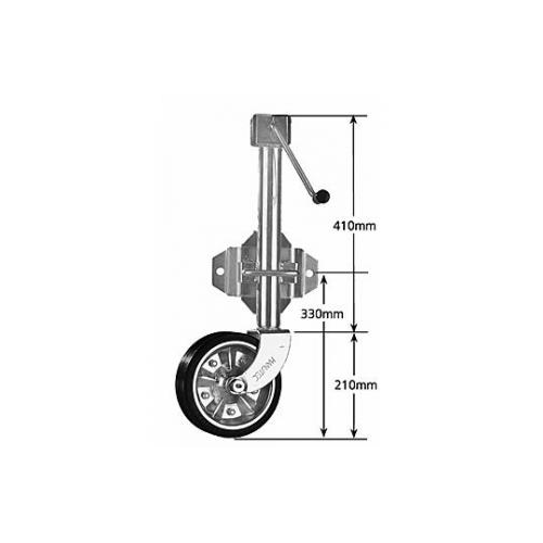  8" Swing Away Jockey Wheel - BOLT/WELD On ( JW8D )