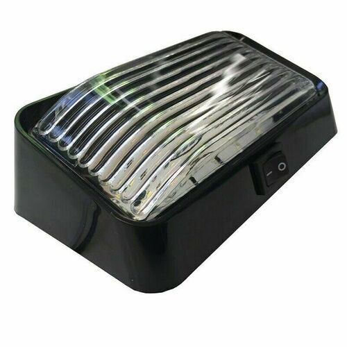 EXTERNAL Caravan LED Black - Porch Light with Switch