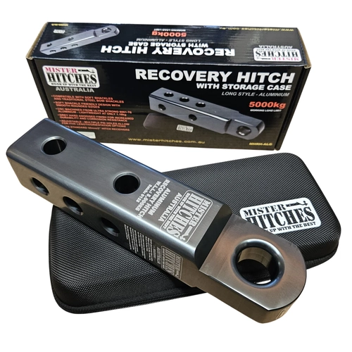 MISTER HITCHES Recovery Hitch Long Aluminium Grey WLL 5,000kg MBS 10,000KG