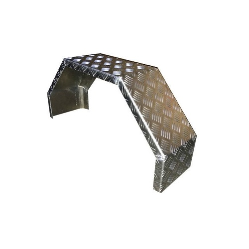 Mudguard, ALLOY Chequer Plate - 7" Wide (4 Bend)
