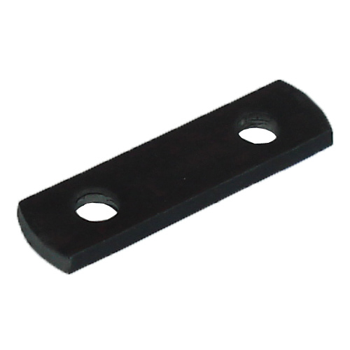 Shackle Plate, Black 9/16" - 75mm Centres