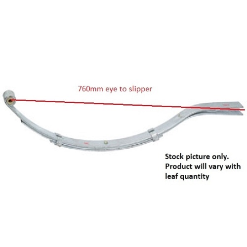 Galvanised 7 Leaf x 760mm x 45mm x 6mm 650kg Slipper