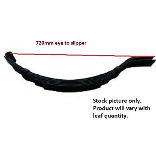 4 Leaf x 720mm x 5mm x 8mm  550kg Black Slipper