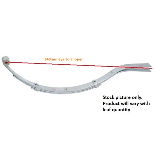 3 Leaf x 640mm x 45mm x 8mm 425kg DACROMET Slipper
