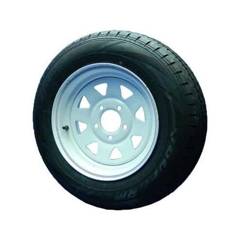 RIM & TYRE 14" FORD SUNRAYASIA STYLE FORD STUD WHITE 185R14C