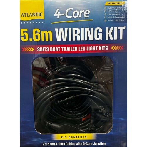 ATLANTIC 5.6M Trailer Wiring Kit suits boat trailers  5 YEAR WARRANTY